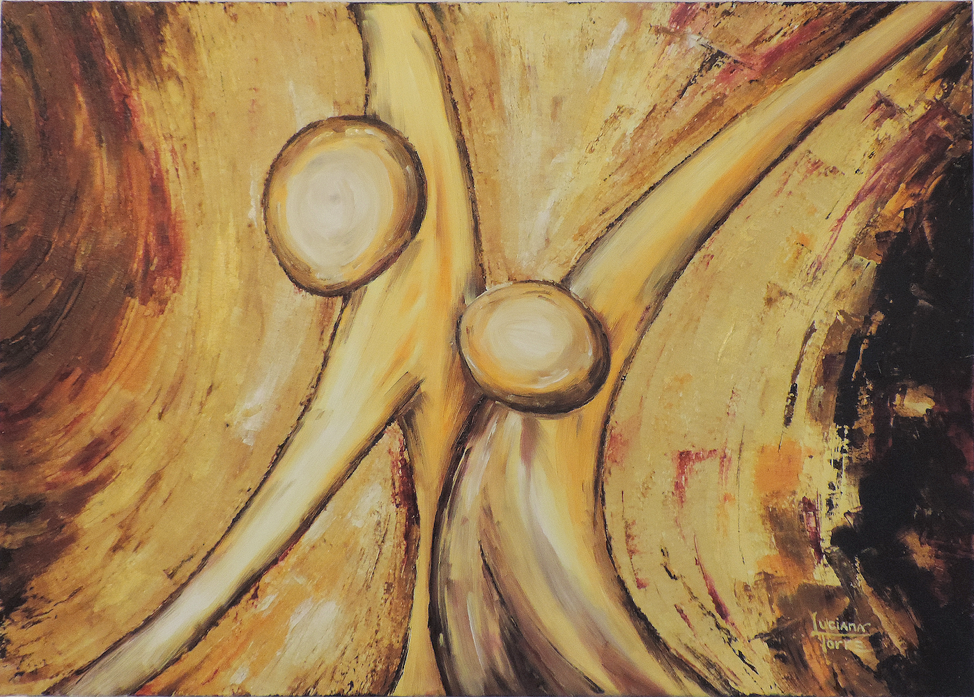 Luciana-Torre-Art-tango-oil-painting
'tango dance' series composed of 5 oil paintings
Painting of the Argentine tango by the artist Luciana Torre. Oil painting on canvas. Unique work inspired by the Argentine tango dance.