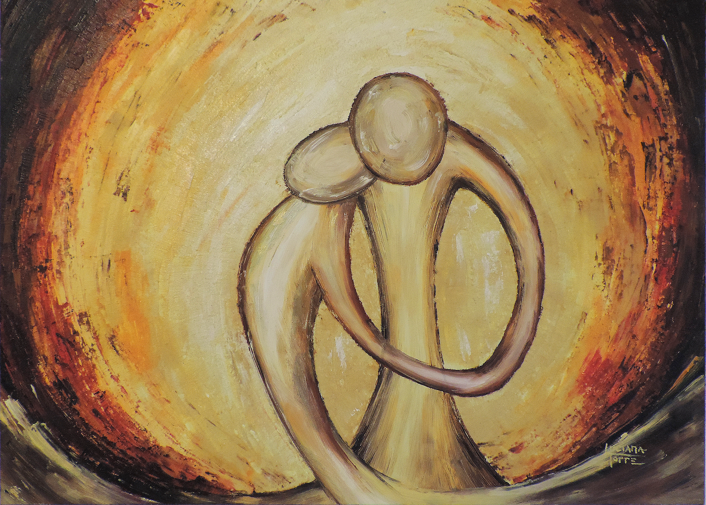 Luciana-Torre-Art-tango-oil-painting
'tango dance' series composed of 5 oil paintings
Painting of the Argentine tango by the artist Luciana Torre. Oil painting on canvas. Unique work inspired by the Argentine tango dance.