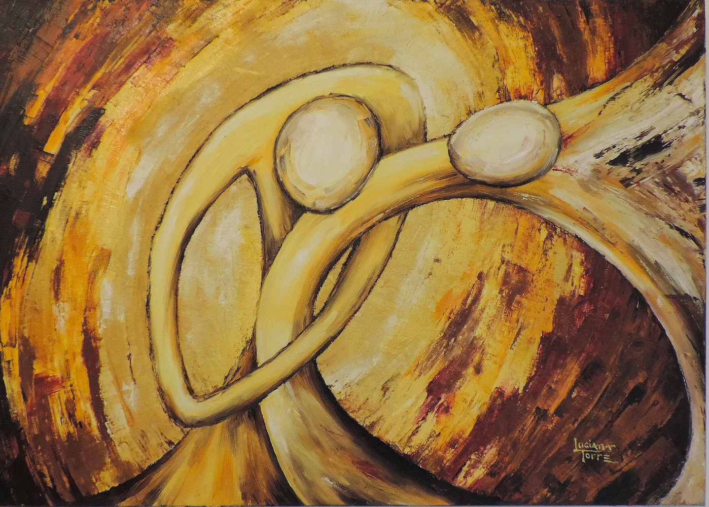 Luciana-Torre-Art-tango-oil-painting
'tango dance' series composed of 5 oil paintings
Painting of the Argentine tango by the artist Luciana Torre. Oil painting on canvas. Unique work inspired by the Argentine tango dance.