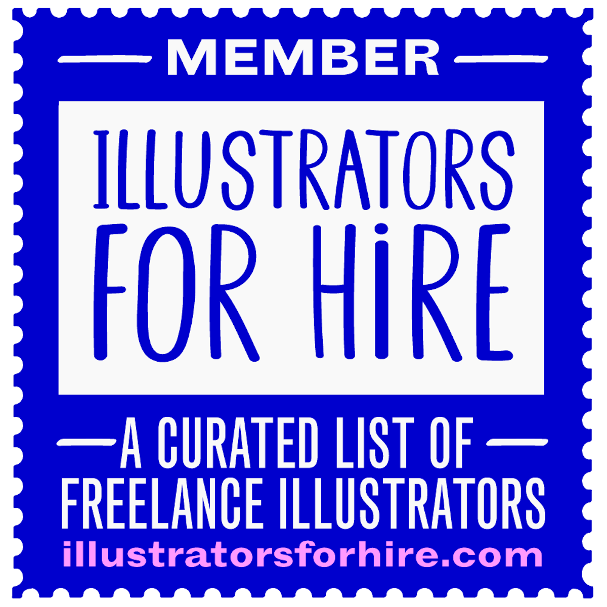 I’m a proudly member of Illustrators For&nbsp;Hire!