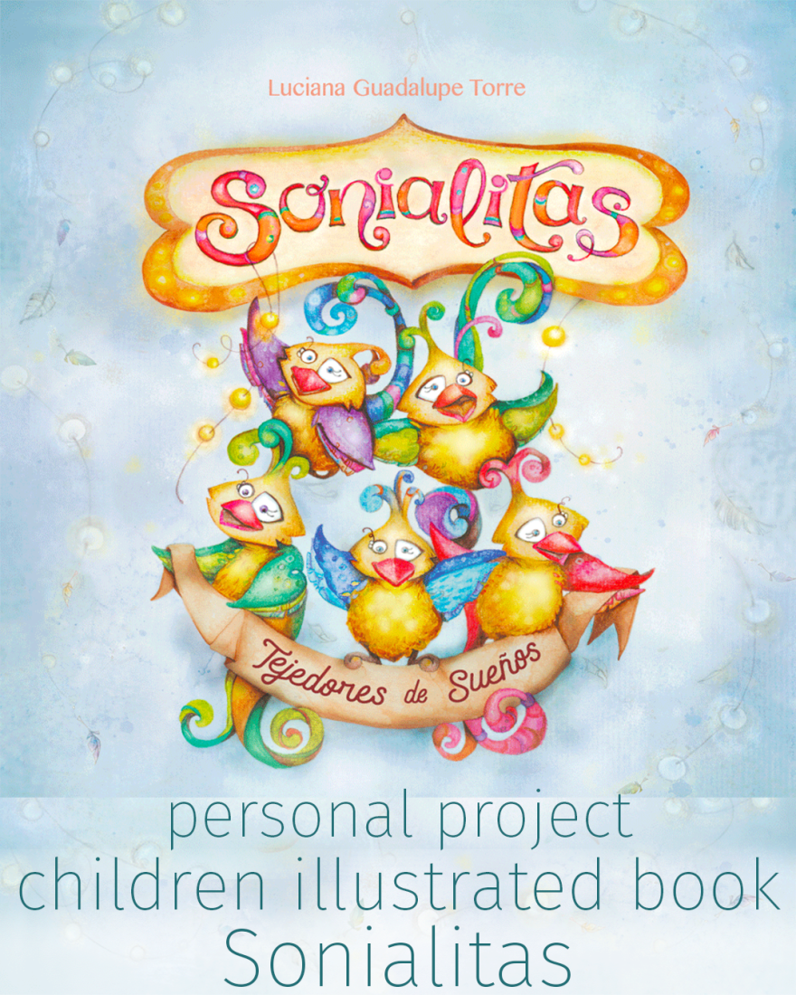 kids book fantastic story about the origin of dreams written and illustrated by Luciana Torre Art that spread in children the valuable message of cultivating positive thoughts and tender emotions in our hearts. it is a personal project that tells about the world of dreams, how they are born and where they come from. Luciana Torre Art is a Spanish Italy based freelance illustrator and pattern designer who create cheerful watercolour illustration, cute handwritten lettering and trendy repeat pattern design collections for licensing art on products - hello@lucianatorre.com - Luciana Torre Art is Member of Illustrators For Hire artist directory - Luciana Torre Art for products as greeting cards, stationery, textile and fashion fabrics, home decor and homeware, gifts and paper goods