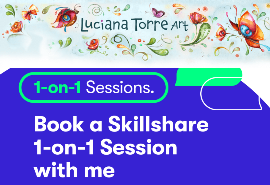 Luciana Torre Art offers creative coaching sessions on topic as watercolor and drawing, mixed media and mark making, and how paint & baking ceramics at home. As an online teacher, Luciana Torre Art provide personalized guidance step by step in every video call. She create every creative session focus on your need to help you achieve your creative goals.